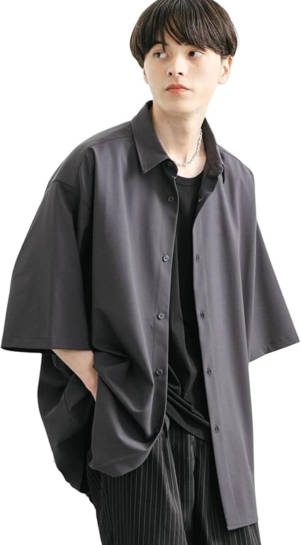 ユーモレスク メンズ ショートシャツ M-L相当 ユーモレスク メンズ ショートシャツ M-L相当